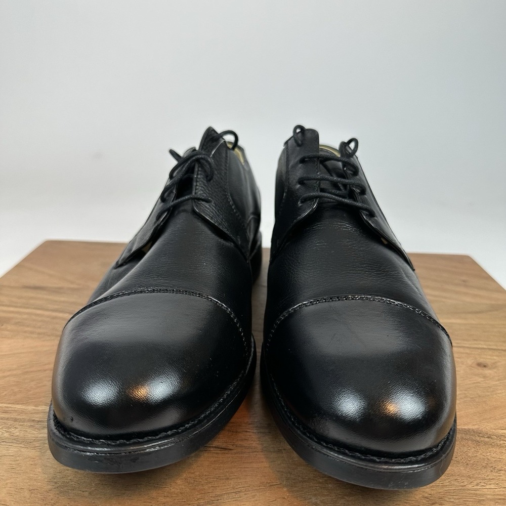 New Mens Belvedere Duke Cap Toe Oxfords Leather Black Dress Shoes Size 11‎ EEE - Picture 3 of 8